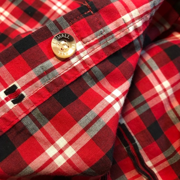 Men Size 2XL McCormick Farmall International Harvester IH Red Plaid short sleeve - Picture 9 of 12